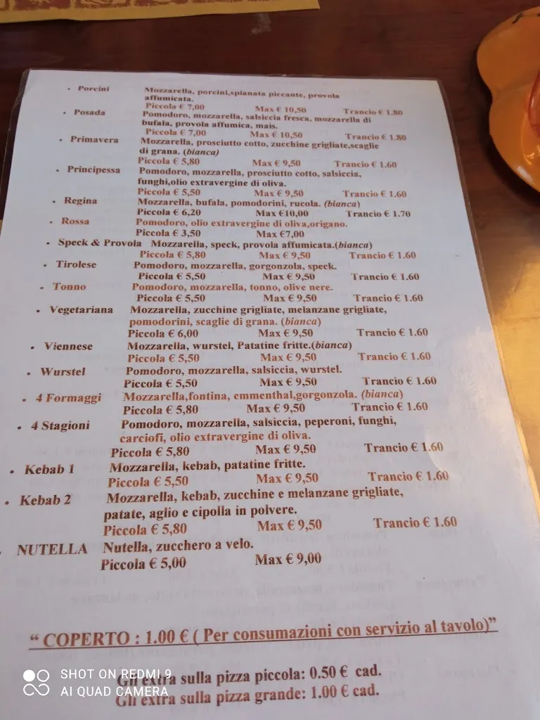 Menu_Pizzeria La Posada_Pietragalla_image_1