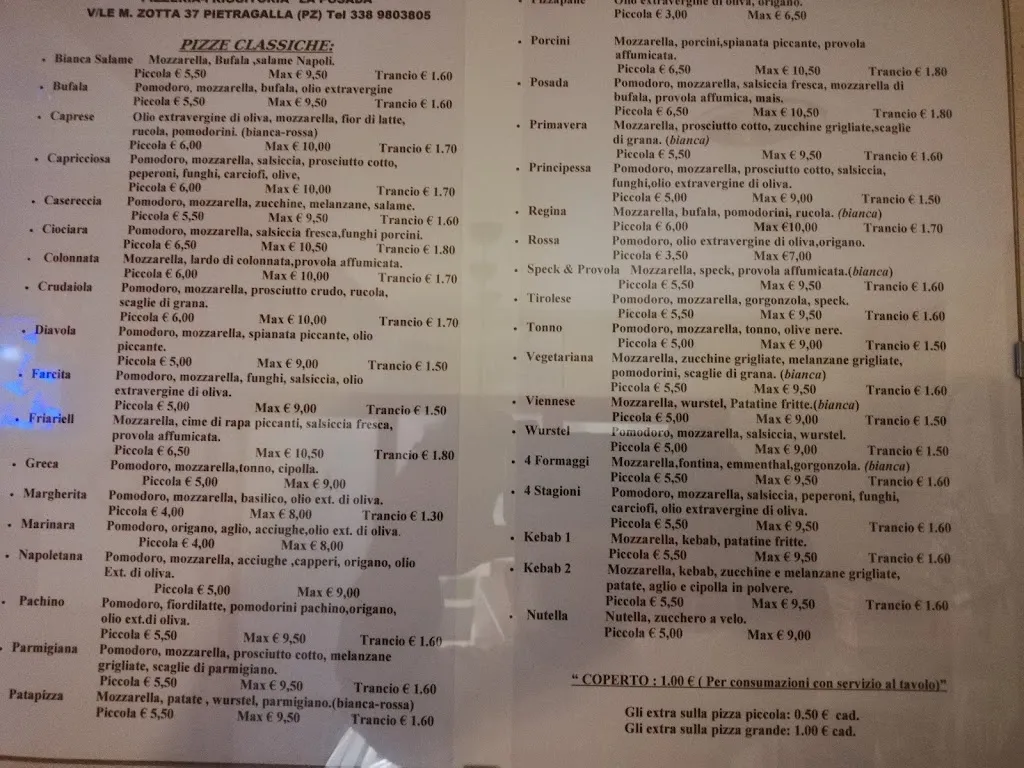 Menu_Pizzeria La Posada_Pietragalla_image_4