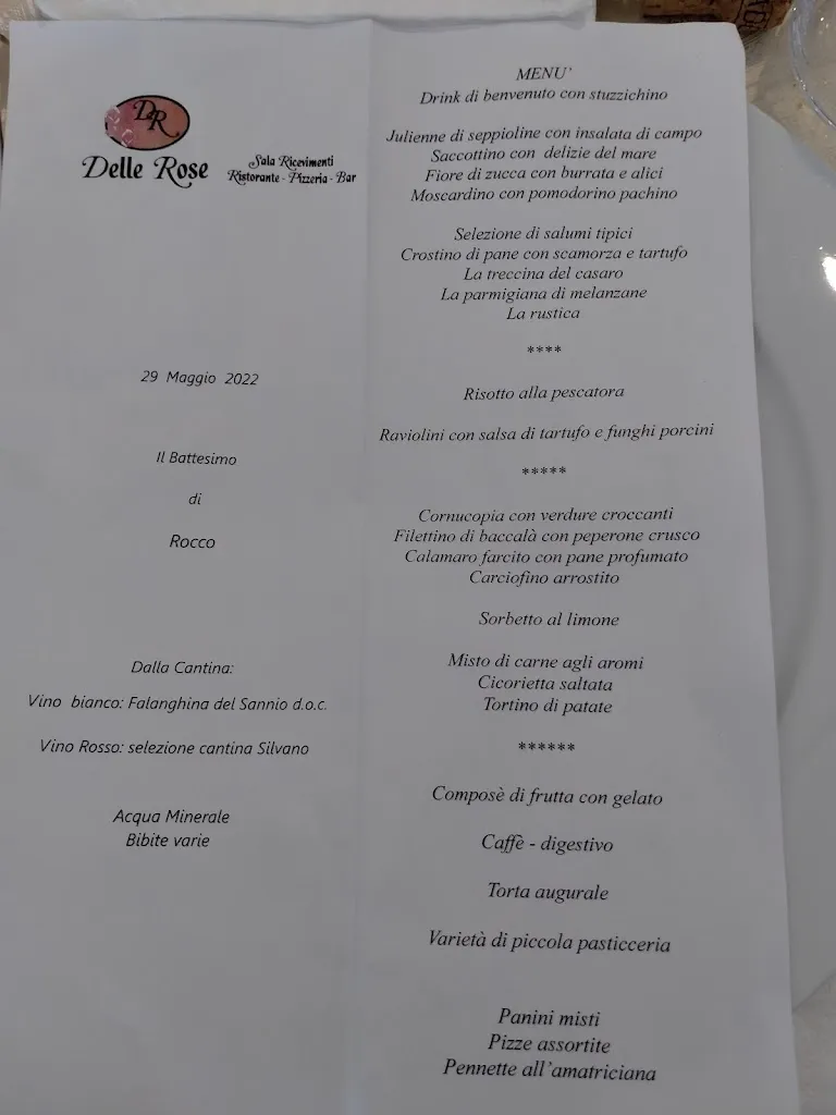 Menü_Ristorante delle Rose_Picerno_Bild_1