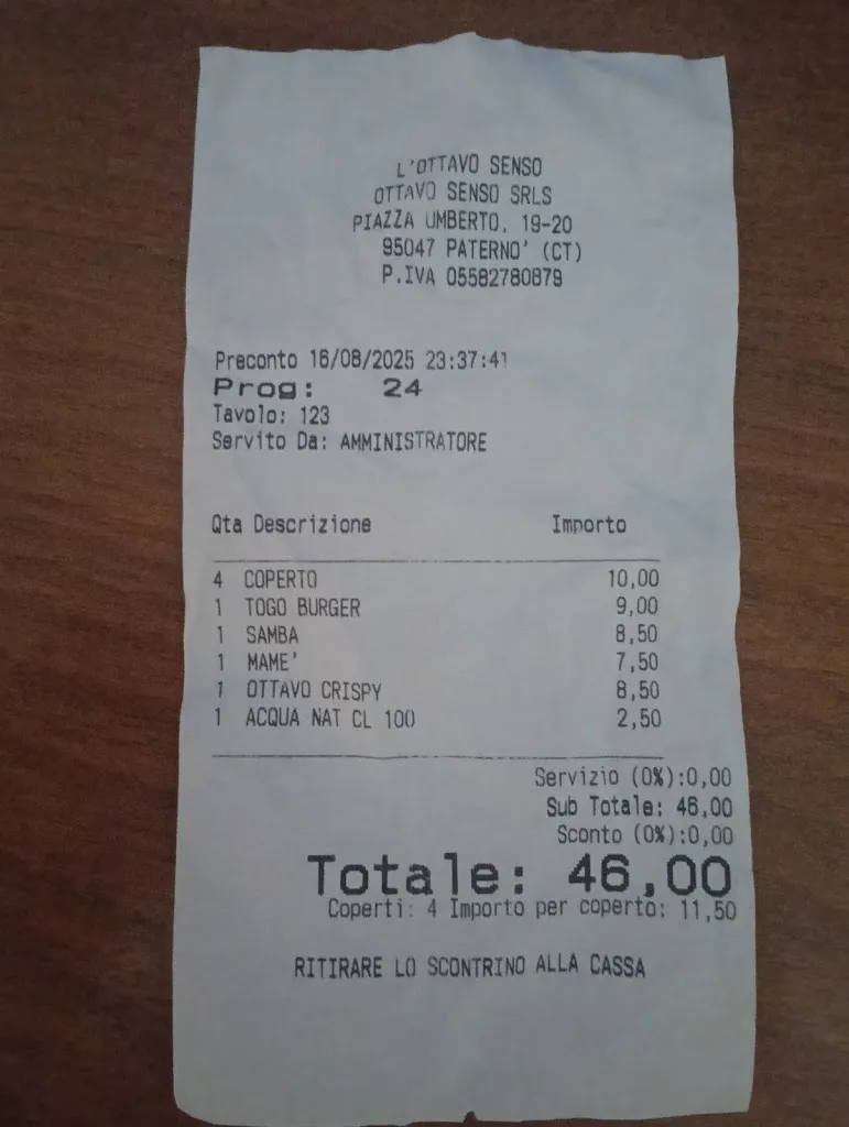 Andrea Giordano_Ottavo Senso_Paterno_review