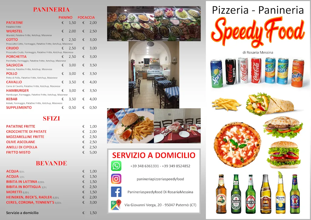 Menu_Panineria e Pizzeria Speedy Food di Messina Rosaria_Paterno_image_2