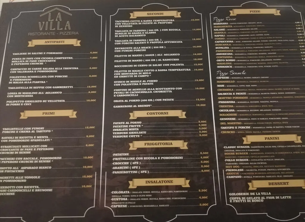 Menu_La Villa Resort_Pignola_immagine_1