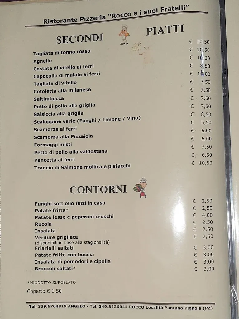 Menu_bar pizzeria ristorante rocco e i suoi fratelli_Pignola_image_1