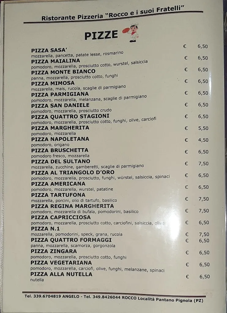 Menu_bar pizzeria ristorante rocco e i suoi fratelli_Pignola_image_2