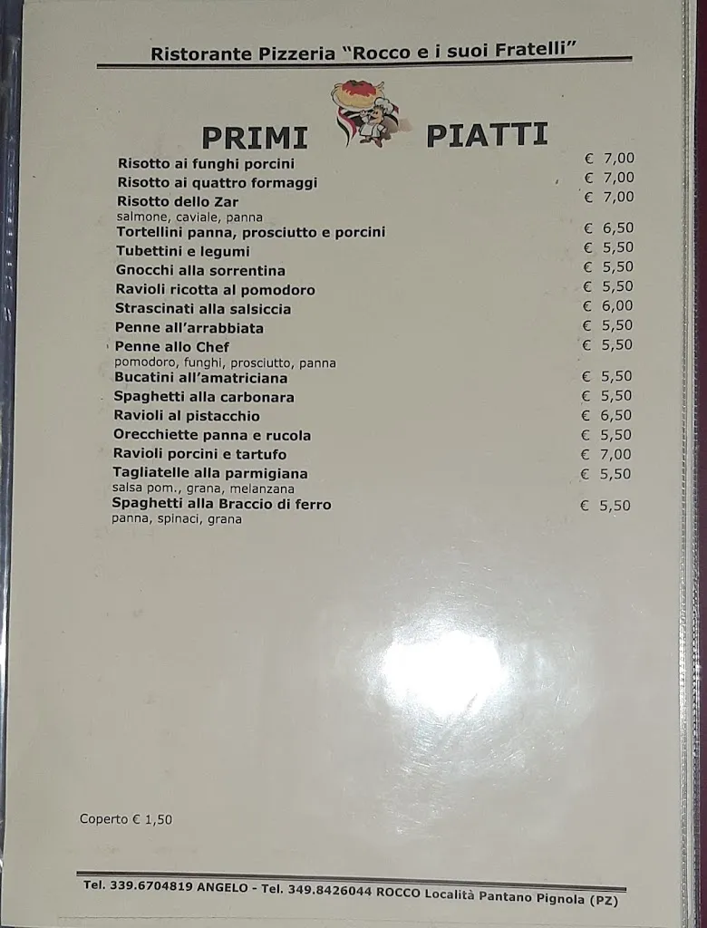Menu_bar pizzeria ristorante rocco e i suoi fratelli_Pignola_image_4