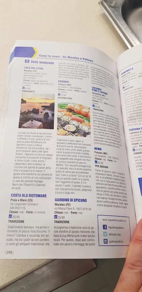 Menu_Essenza il Ristorante di Enza Crucinio_Policoro_image_1