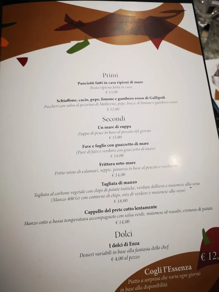 Menu_Essenza il Ristorante di Enza Crucinio_Policoro_image_2