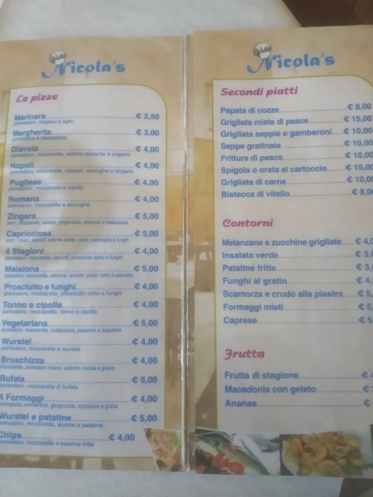 Menu_Trattoria Ristorante Pizzeria Nicola's_Scanzano Jonico_image_3