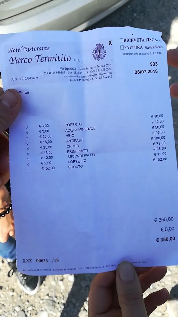 Menu_Hotel Ristorante Parco Archeologico Termitito_Scanzano Jonico_immagine_2