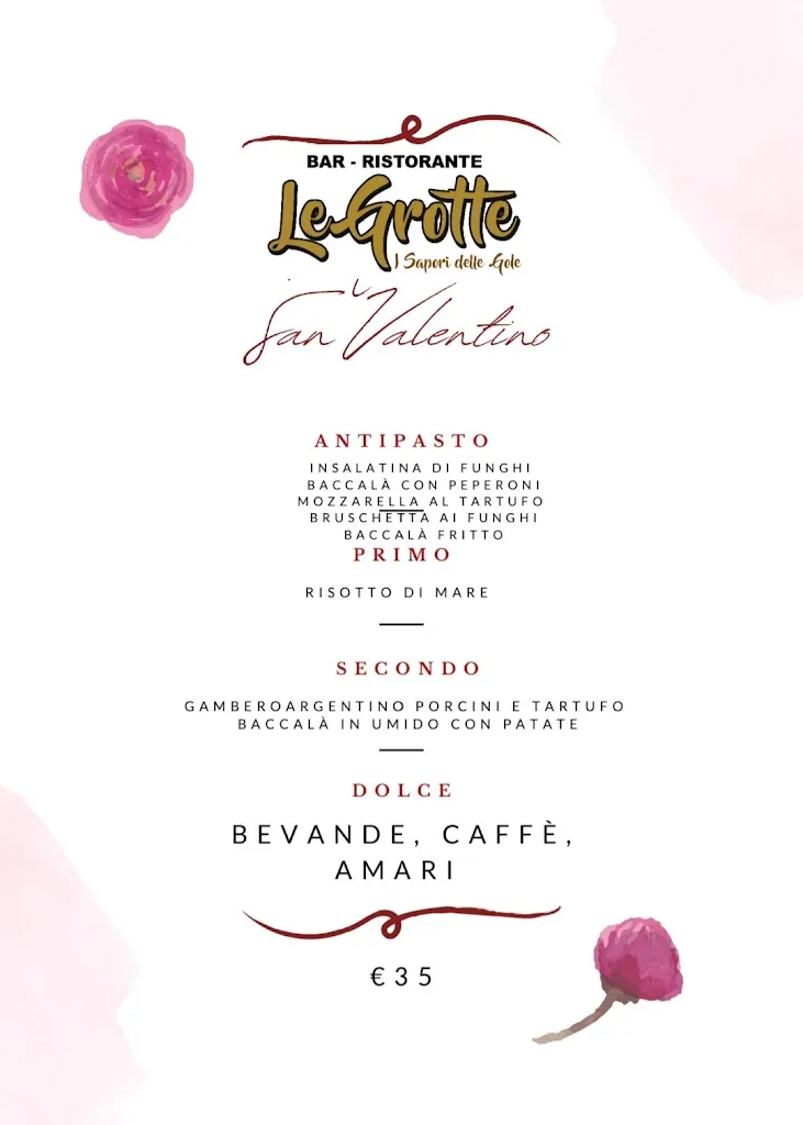 Menu_Ristorante Le grotte i sapori delle gole_Civitella del Tronto_image_2