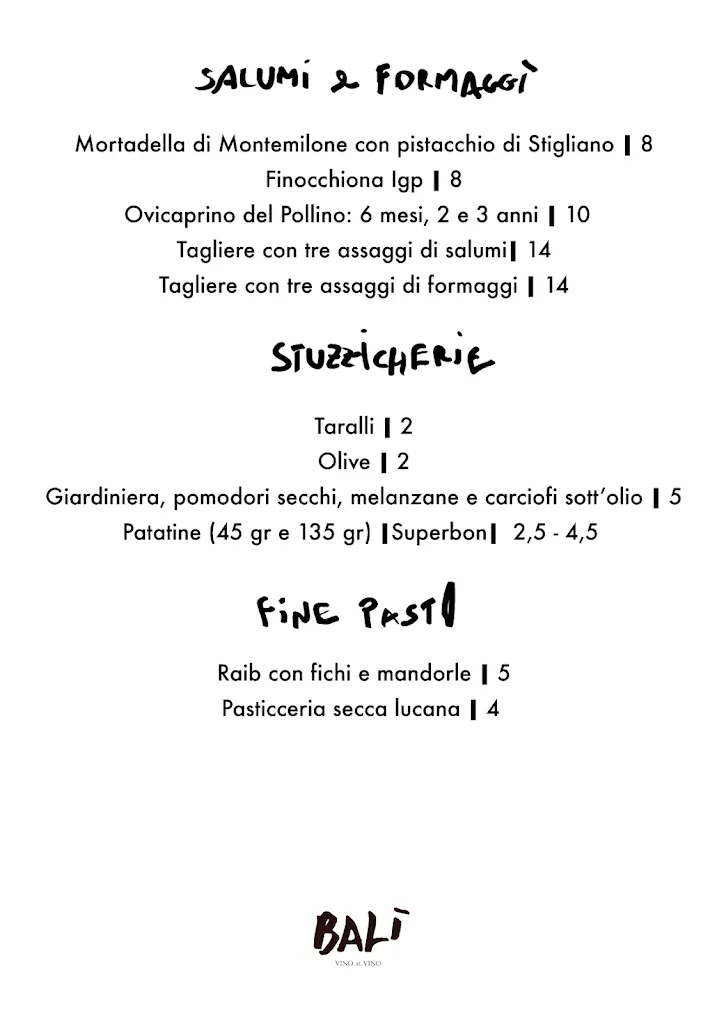 Menu_Balì - Vineria con cucina_Venosa_image_2