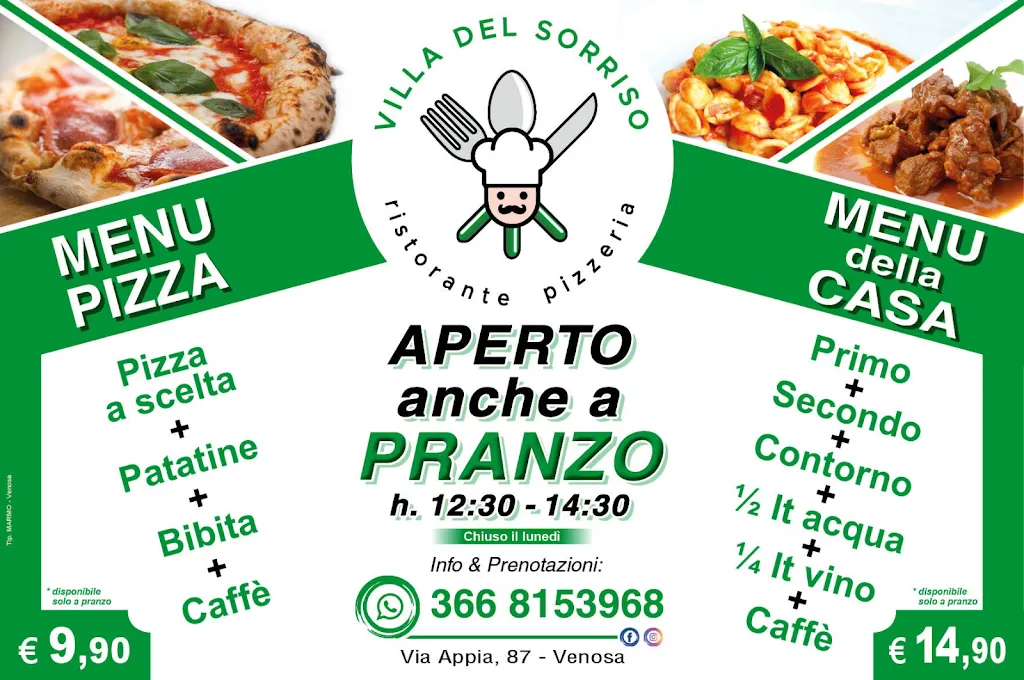 Menu_Villa del Sorriso Ristorante Pizzeria_Venosa_image_1