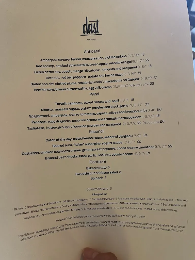 Menu_Dast Restaurant_Agnana Calabra_image_1