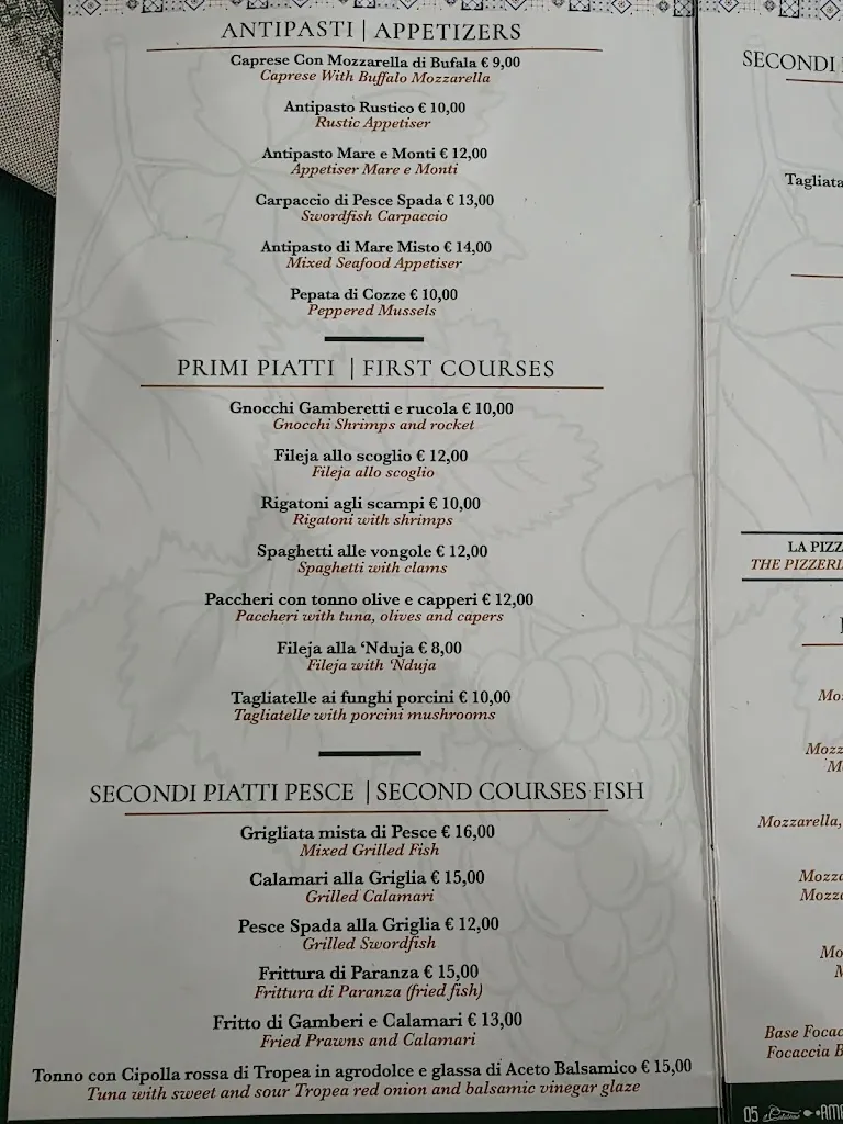 Menu_Trattoria Pizzeria 