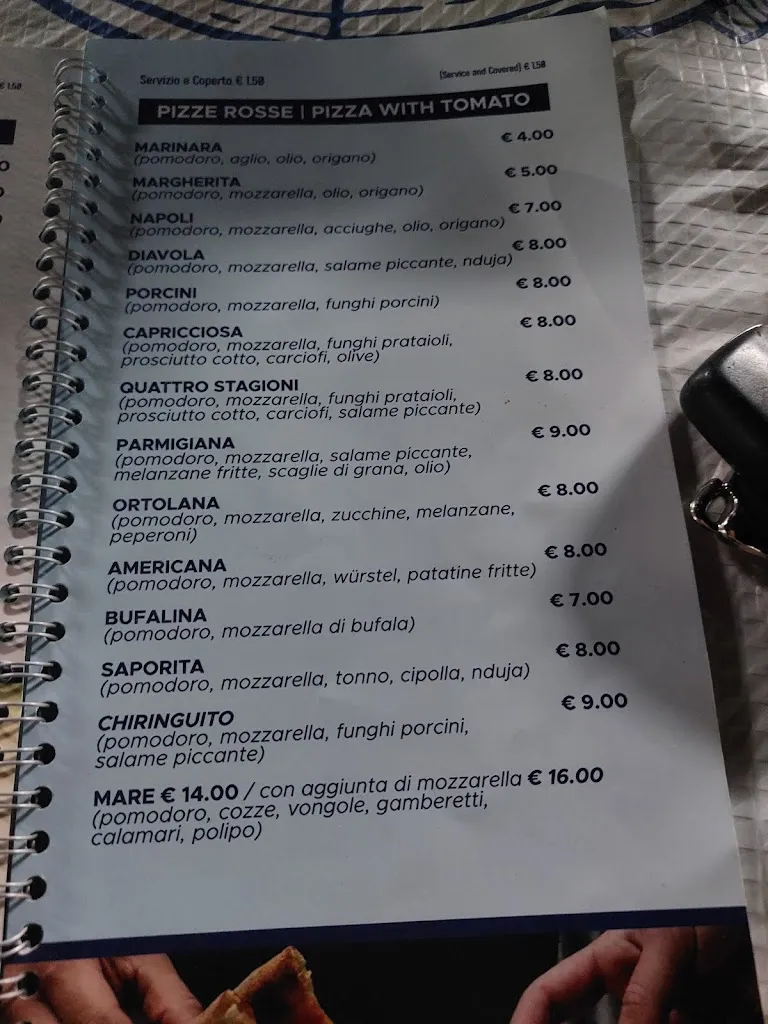 Menu_Lido Chiringuito 