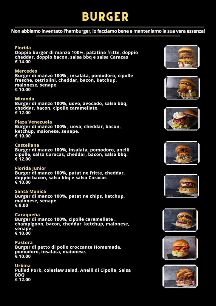 Menu_Caracas Bistro 25 | Cucina tipica latinoamericana_Amantea_image_1