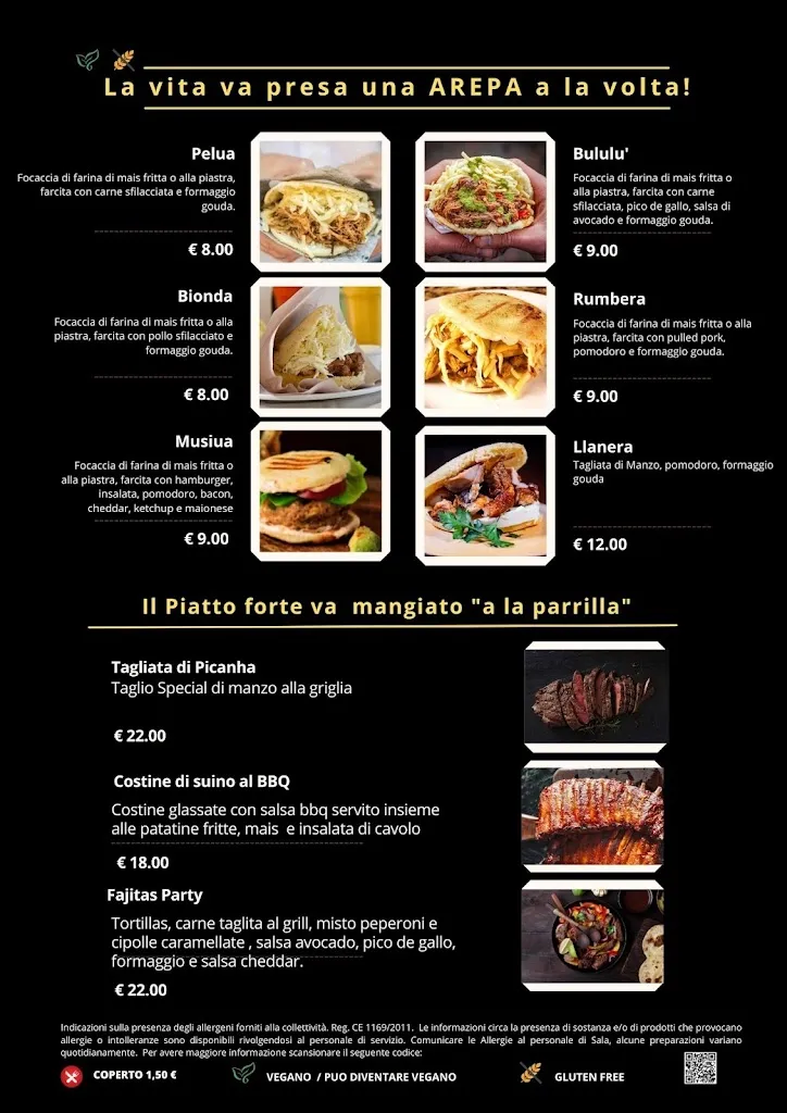 Menu_Caracas Bistro 25 | Cucina tipica latinoamericana_Amantea_image_2