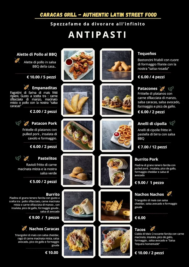 Menu_Caracas Bistro 25 | Cucina tipica latinoamericana_Amantea_image_3