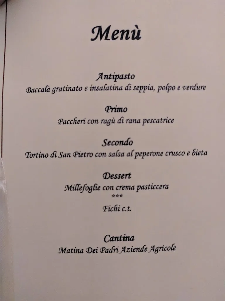Menu_Ristorante Albergo Le Clarisse - Hotel 4 Stelle - Amantea _Amantea_image_2