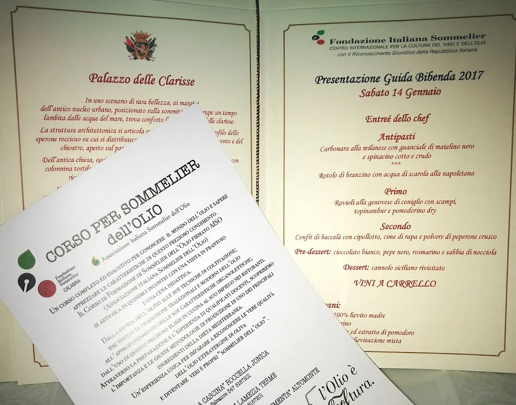 Menu_Ristorante Albergo Le Clarisse - Hotel 4 Stelle - Amantea _Amantea_image_3