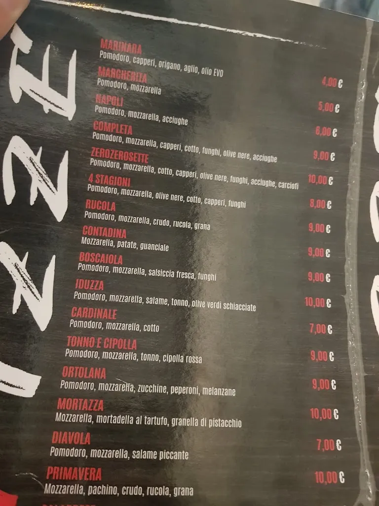 Menu_Ristorante Pizzeria 007 di Francesco Gugliuzzi _Amantea_image_1