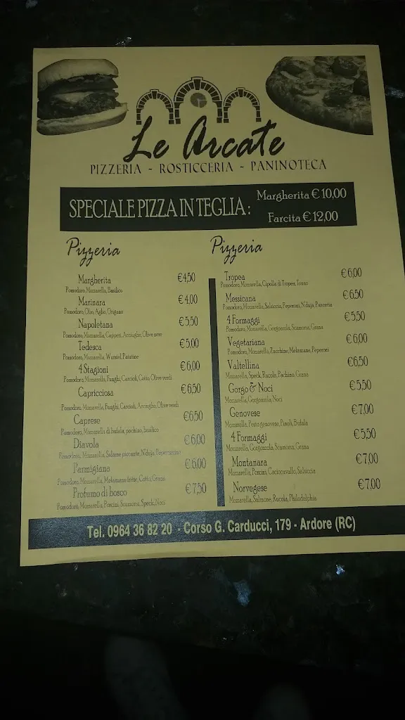 Menu_Pizzeria Le Arcate_Ardore_image_2