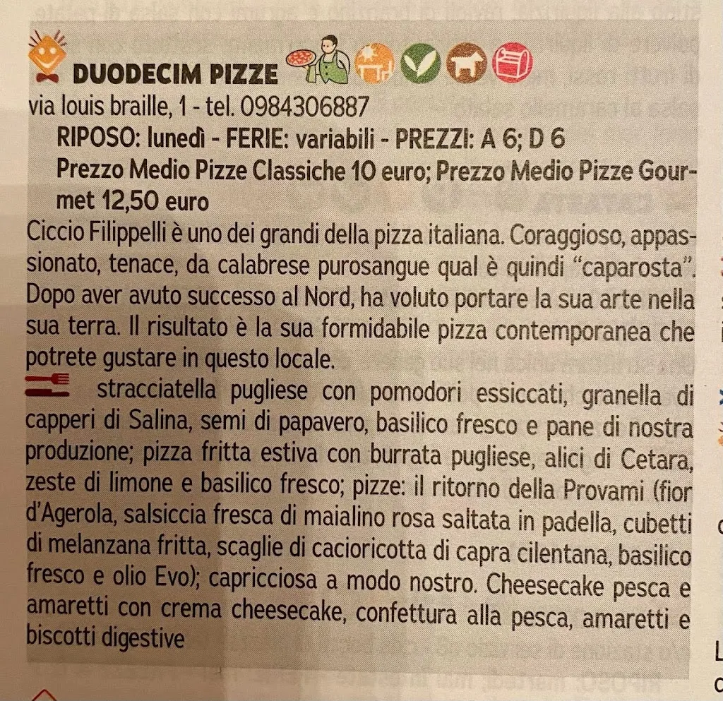 Menu_Duodecim Pizze_Arcavacata_immagine_1