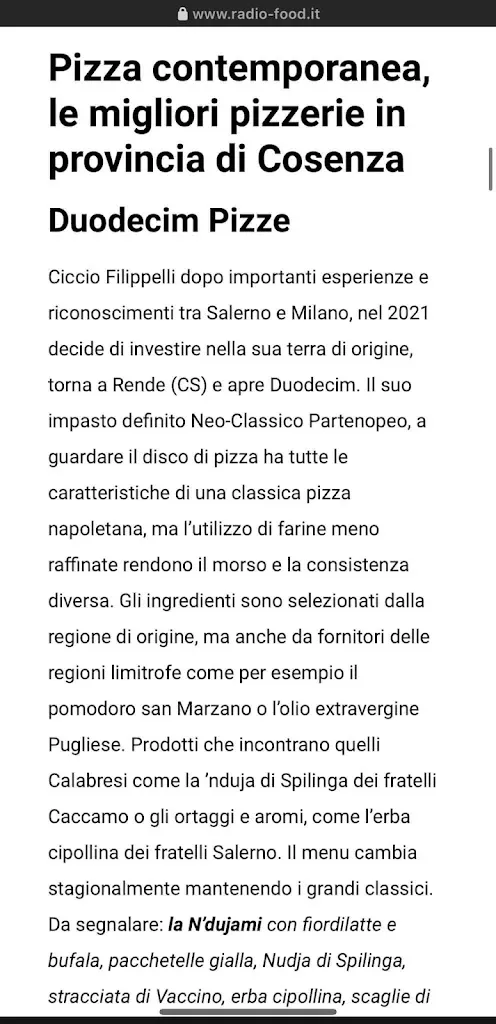 Menu_Duodecim Pizze_Arcavacata_immagine_4