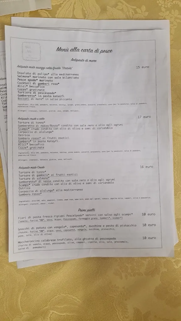 Menu_Ristorante Pastificio Statiola_Bagnara Calabra_image_4