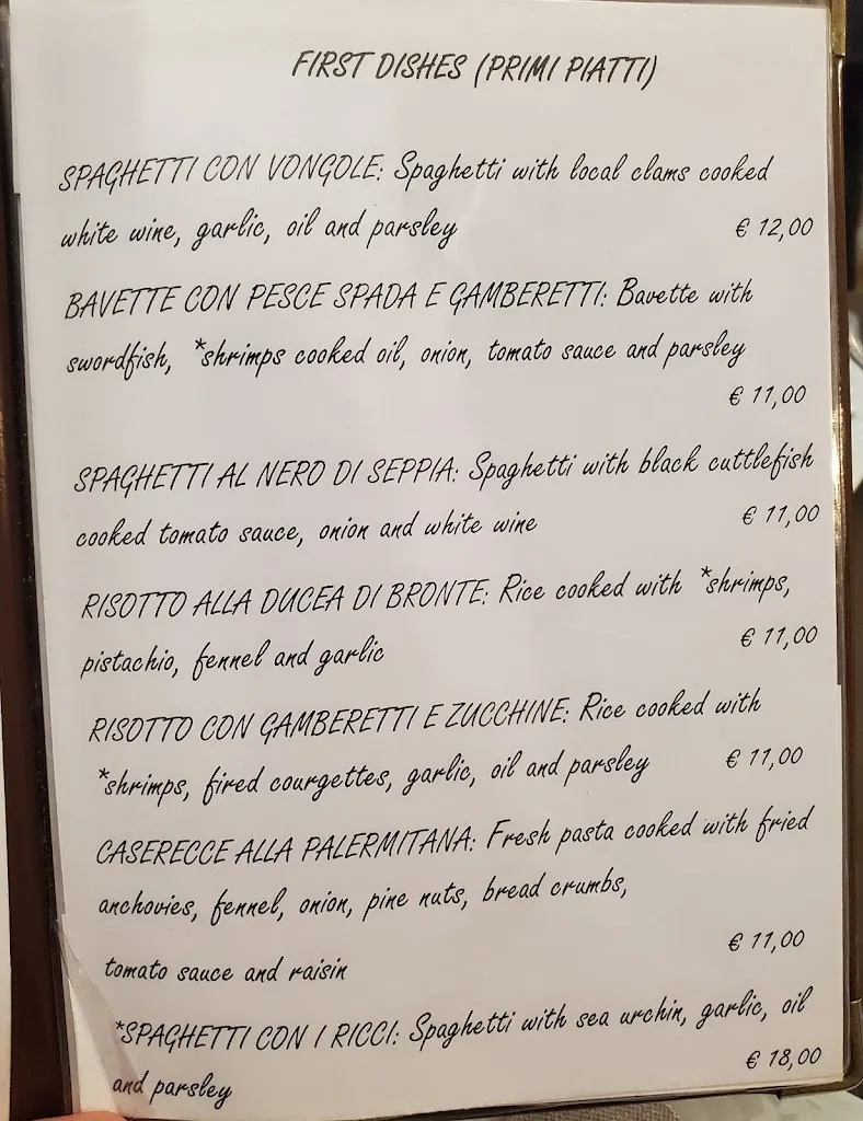 Menu_Ristorante trattoria 