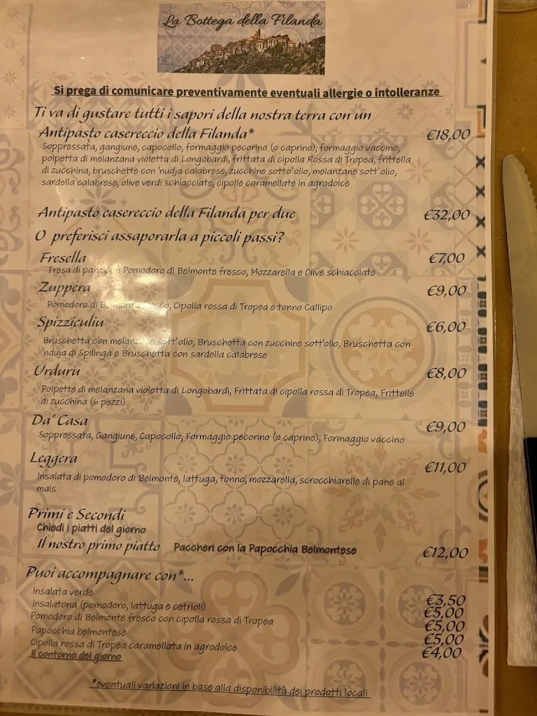 Menu_La Bottega della Filanda_Belmonte Calabro_image_2