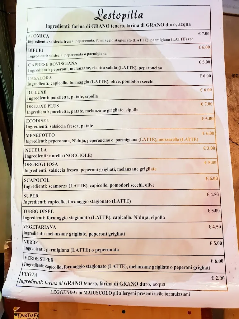 Menu_La Lestopitta Da Mimmo - Rosticceria_Bova_image_2