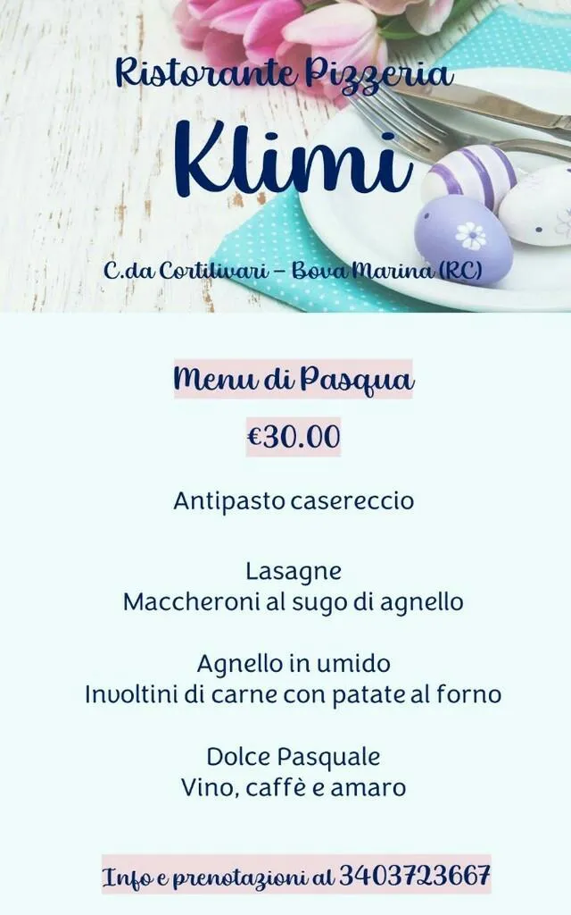 Menu_Klimi Ristorante Pizzeria_Bova_image_2