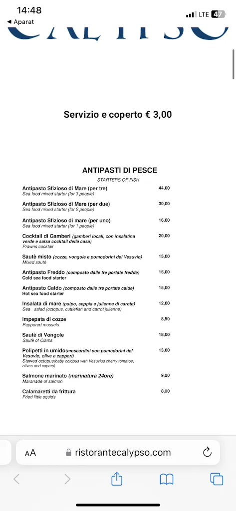 Menu_Calypso Ristorante Pizzeria_Belvedere Marittimo_image_4
