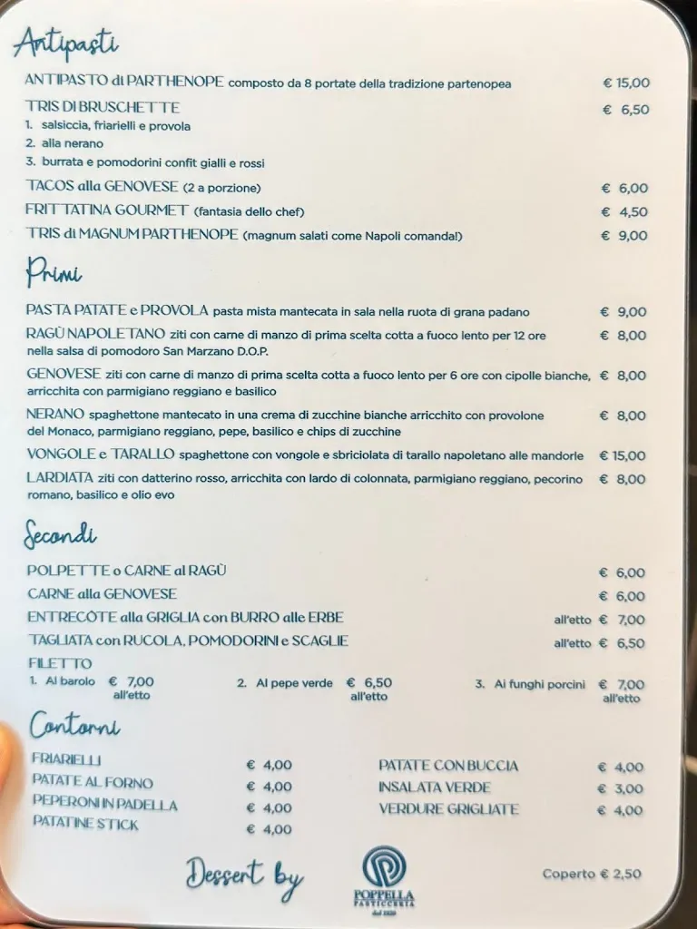 Menu_Parthenope - Ristorante e pizzeria napoletana_Belvedere Marittimo_image_1