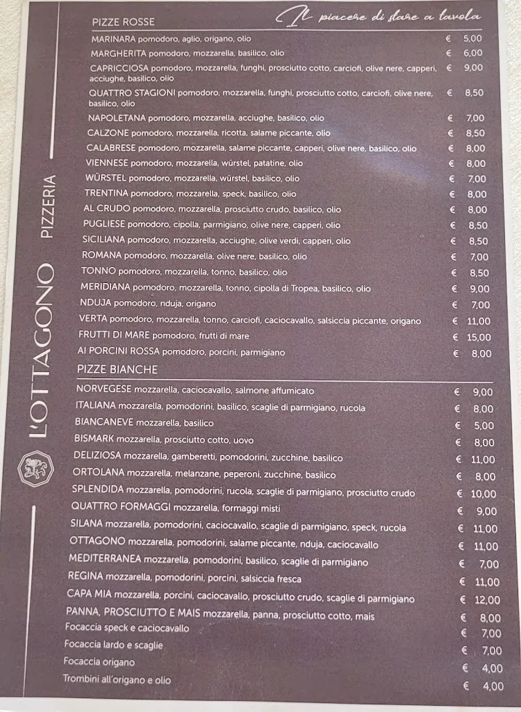 Menu_L'Ottagono Ricevimenti - Ristorante Pizzeria F.lli Verta_Belvedere Marittimo_image_1
