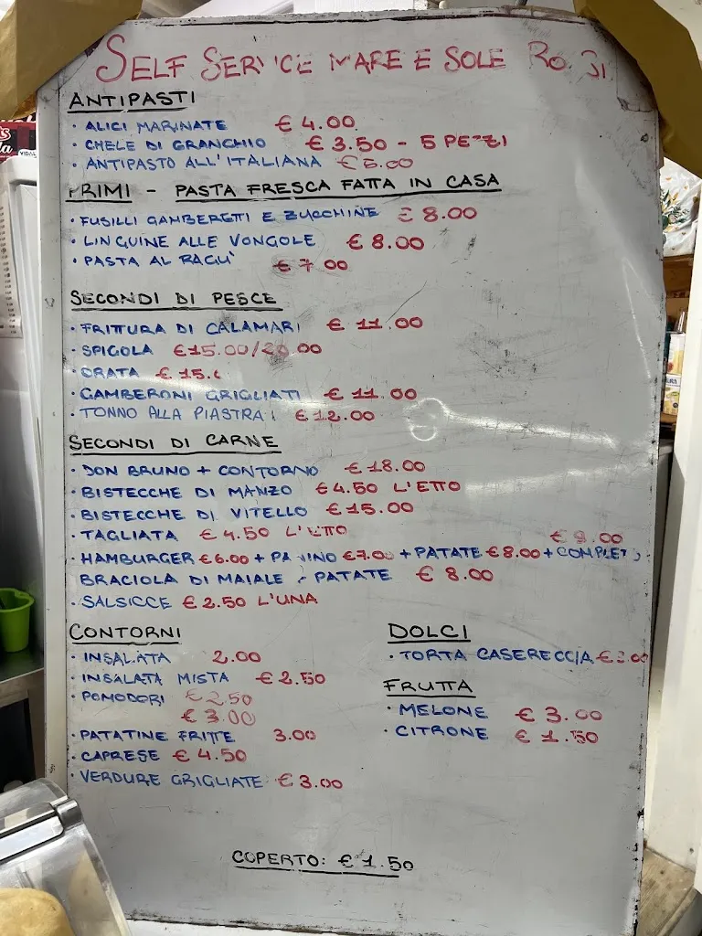 Menu_Self service Mare_Cologna Spiaggia_immagine_1