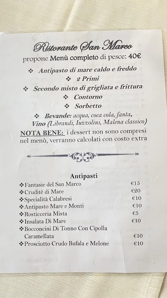 Menu_Ristorante Pizzeria San Marco_Botricello_image_2