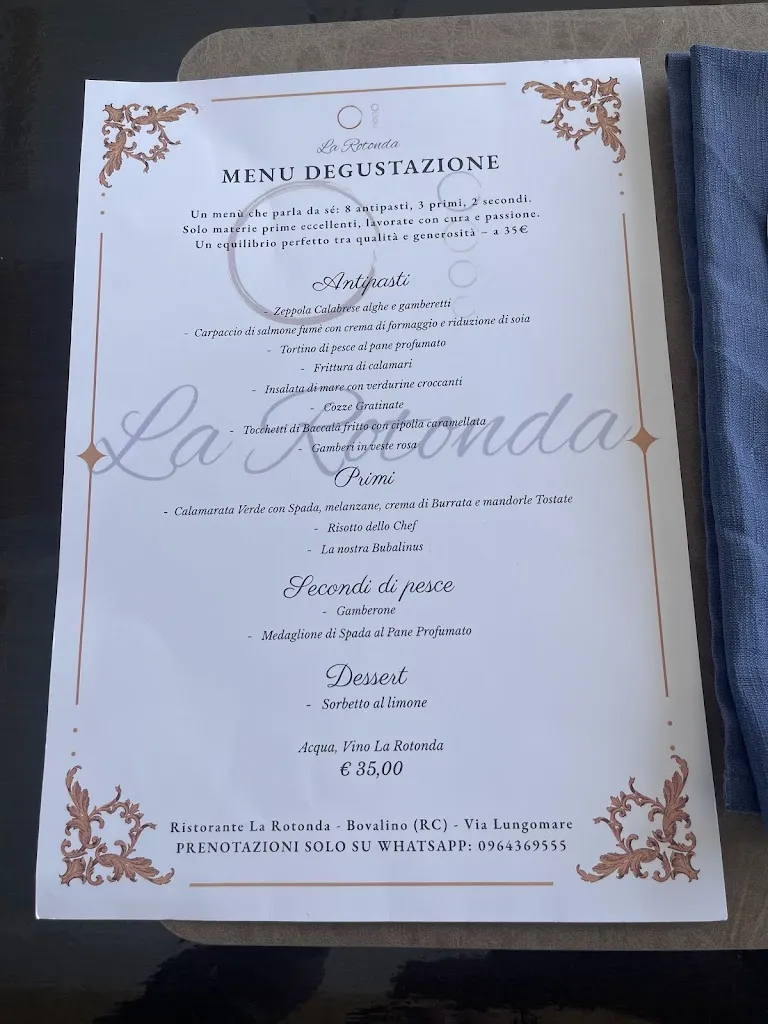 Menu_Ristorante La Rotonda - Bovalino - F.lli Mesiti_Bovalino_image_2