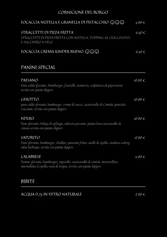 Menu_Il Cornicione del Borgo_Bovalino_immagine_1