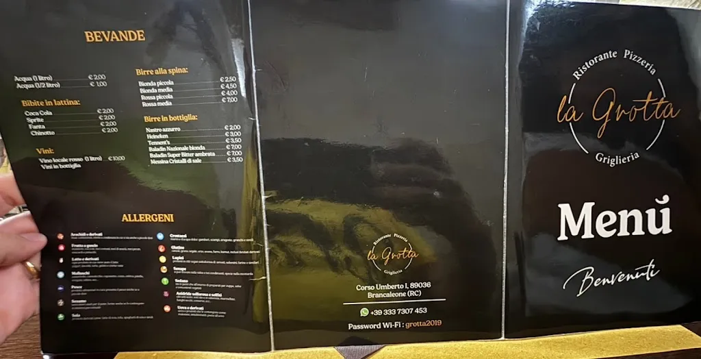 Menü_La Grotta Griglieria Brancaleone_Brancaleone-Marina_Bild_1