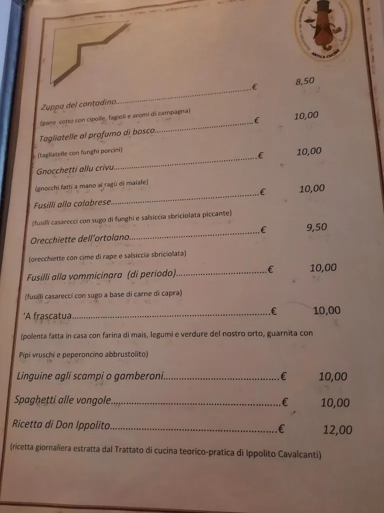 Menu_Ristorante Don Ippolito - Antica Cucina_Buonvicino_image_1