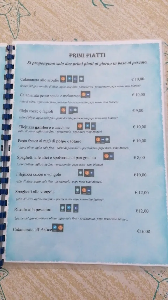 Menu_Fish Food and fond of the Sea_Briatico_image_1