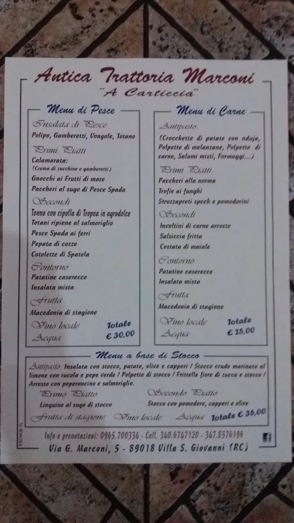 Menu_Antica Trattoria Marconi A 