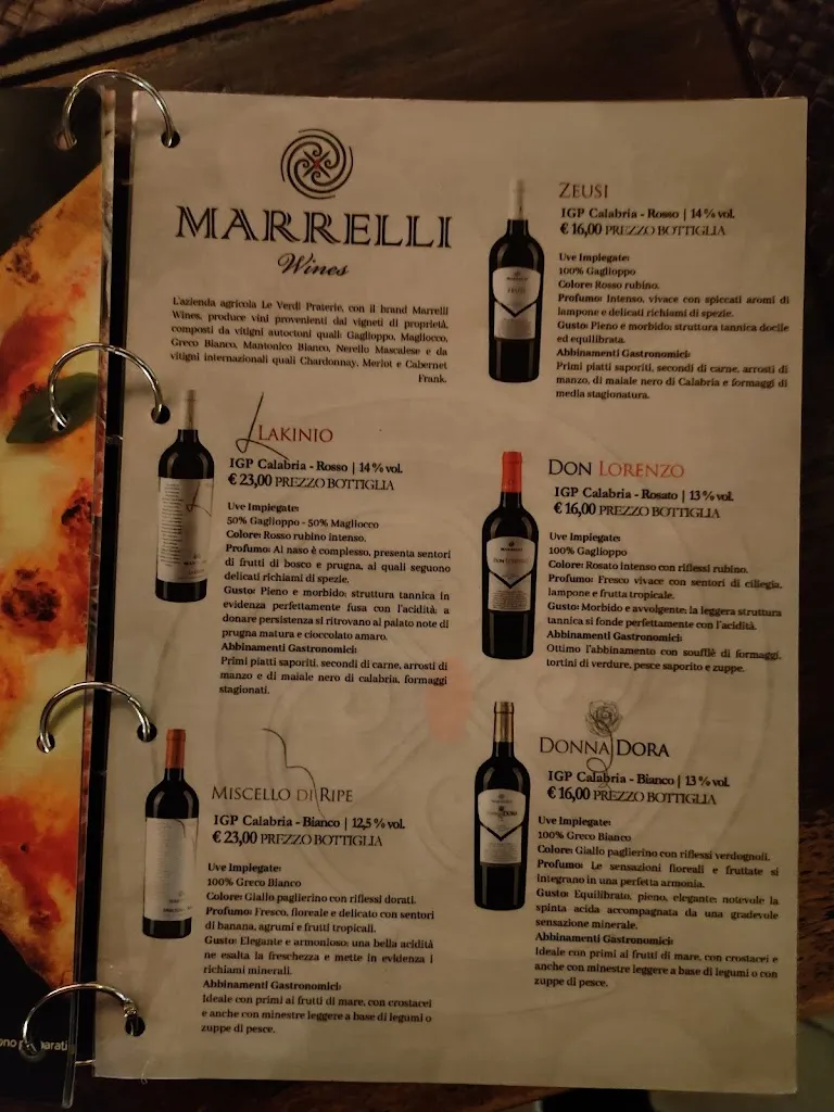 Menu_Kuta Restaurant Winehouse_Capo Rizzuto_image_1