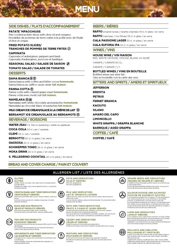 Menu_Origano Trattoria_Carpanzano_image_1