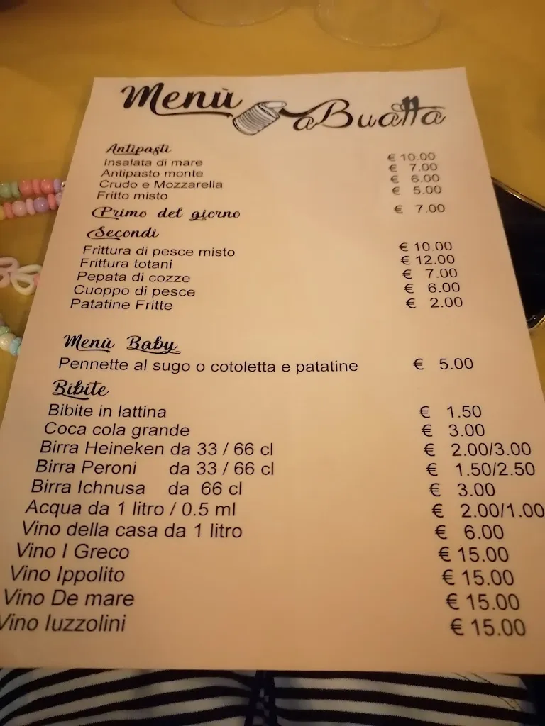 Menu_Ristorante A Buatta di Fortino Giuseppe _Cariati_image_1
