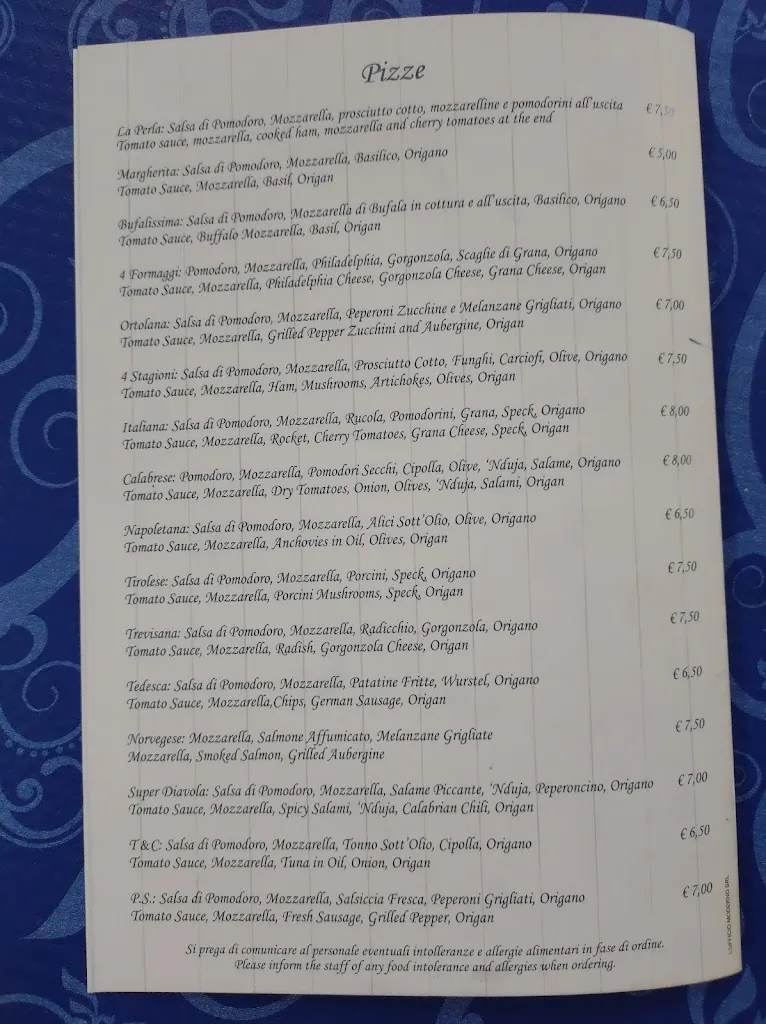 Menu_La Perla - Pizzeria Bar Ristorante_Caulonia_image_1