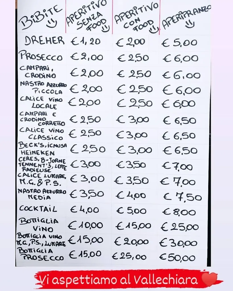 Menu_Bar Pizzeria Ristorante Vallechiara di Donato Giovanna_Chiaravalle Centrale_image_1