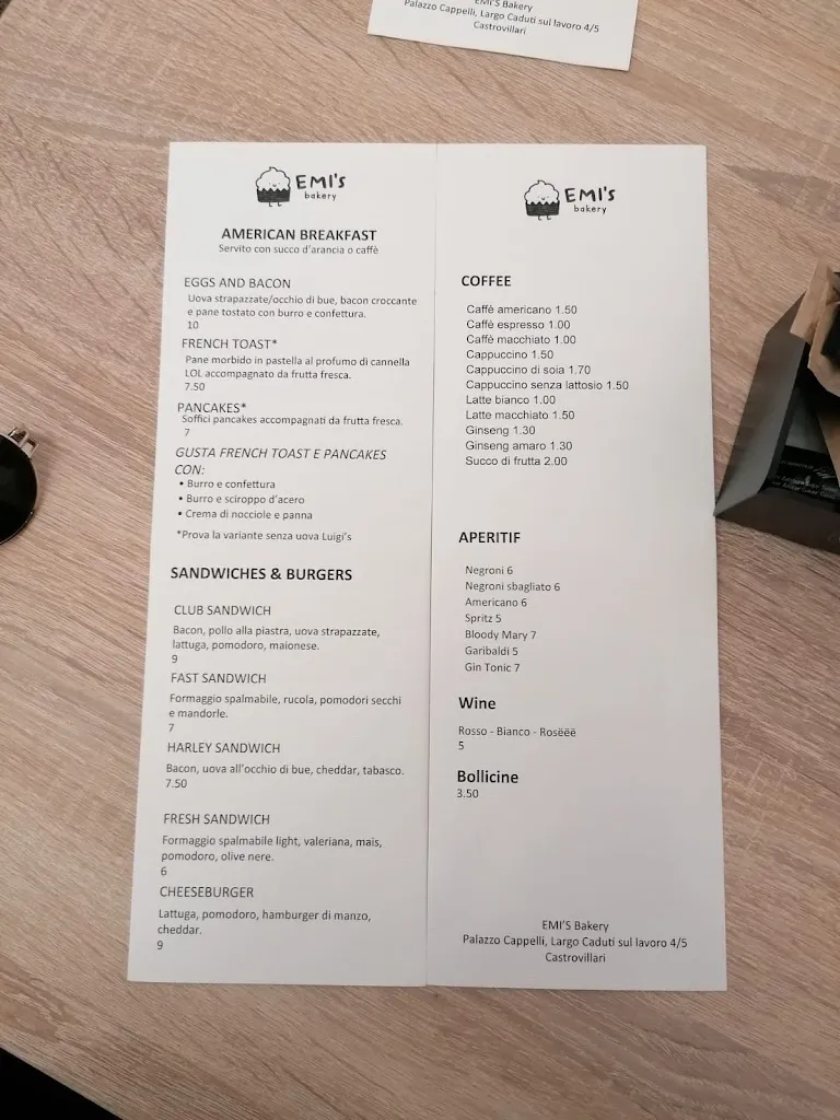 Menu_Emi's Bakery_Castrovillari_image_2